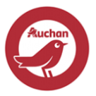 лого Auchan Красная птичка