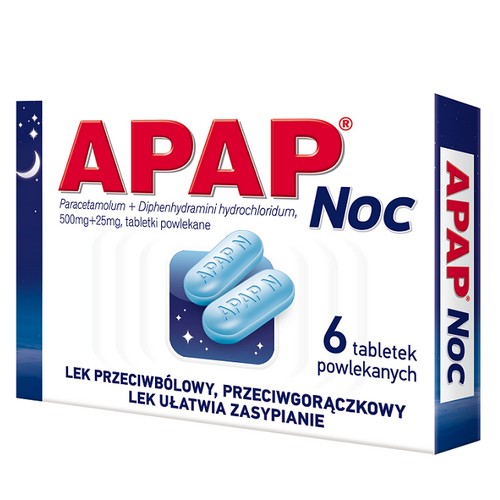 Знеболюючі таблетки Apap Noc